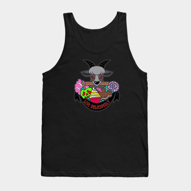 Theme Park Snacks Live Deliciously Tank Top by NikkiWardArt